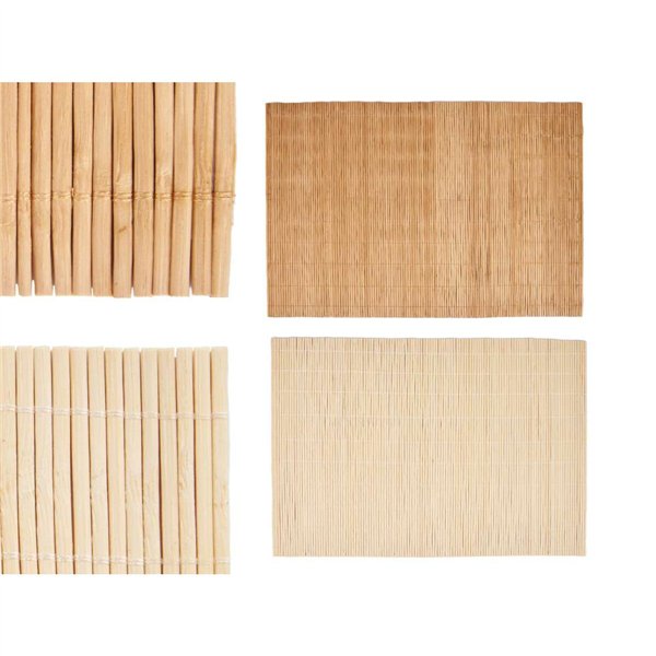 Table Mat Kinvara Brown Light brown Bamboo 30 x 44 cm 3,5 x 30 x 3,5 cm (24 Units)