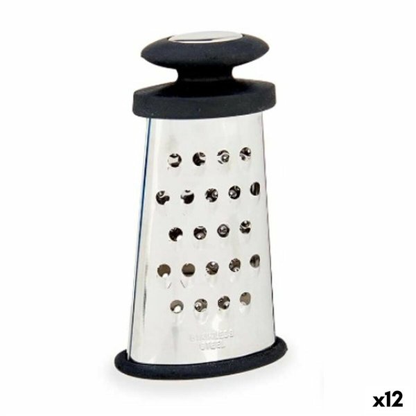 Grater Kinvara Black Silver Stainless steel TPR 9 x 15,5 x 4,2 cm 8,2 x 15,5 x 4,2 cm (12 Units)