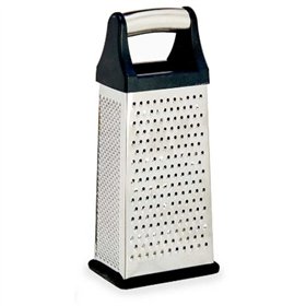 Grater Kinvara Black Silver Stainless steel ABS TPR 9,5 x 21,5 x 6,7 cm 9,5 x 22,5 x 6,7 cm (12 Units)