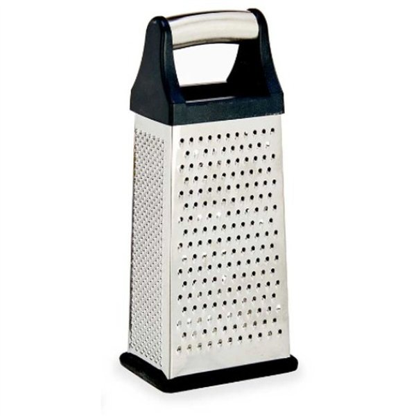 Grater Kinvara Black Silver Stainless steel ABS TPR 9,5 x 21,5 x 6,7 cm 9,5 x 22,5 x 6,7 cm (12 Units)