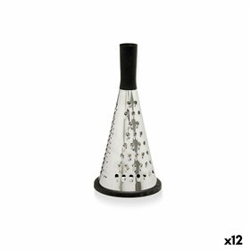 Grater Kinvara Black Silver Stainless steel ABS TPR 11,5 x 24,5 x 11,5 cm (12 Units)