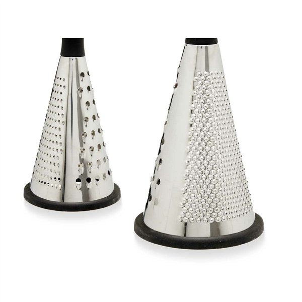 Grater Kinvara Black Silver Stainless steel ABS TPR 11,5 x 24,5 x 11,5 cm (12 Units)