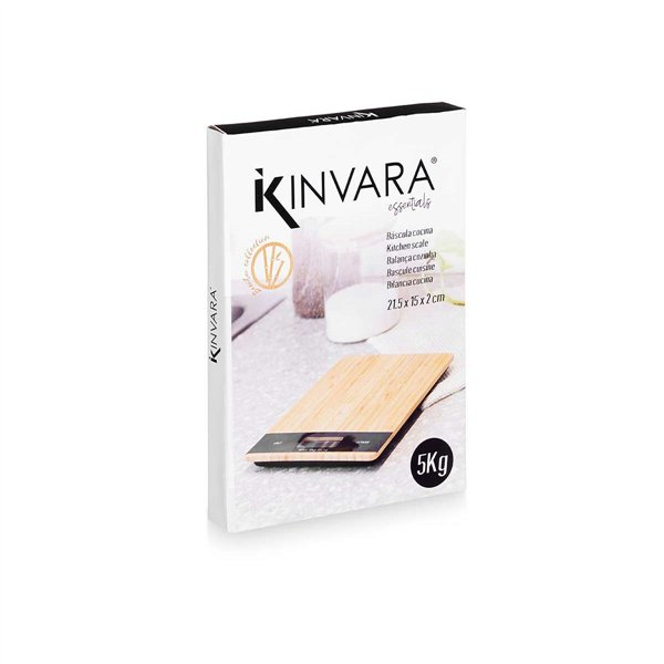 Digital Kitchen Scale Kinvara Black Natural 5 kg