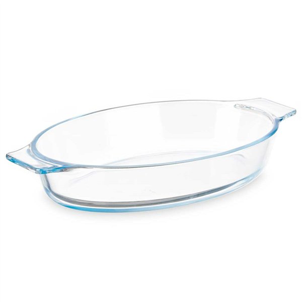 Serving Platter Vivalto Transparent Borosilicate Glass 800 ml 27 x 4,5 x 15,8 cm With handles (18 Units)