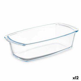 Serving Platter Vivalto Transparent Borosilicate Glass 1,6 L 27 x 7,2 x 14 cm With handles (12 Units)