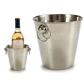Ice Bucket Kinvara Silver Stainless steel 1 L 12 x 12 x 12 cm 14 x 12 x 12 cm (24 Units)