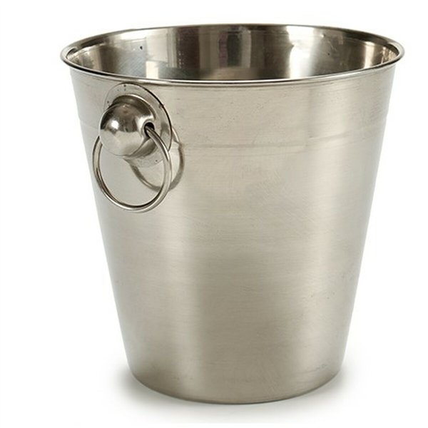 Ice Bucket Kinvara Silver Stainless steel 1 L 12 x 12 x 12 cm 14 x 12 x 12 cm (24 Units)