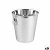 Ice Bucket Kinvara Silver Stainless steel 7,9 L 27 x 27 x 25,5 cm 25,5 x 27 x 25,5 cm (6 Units)