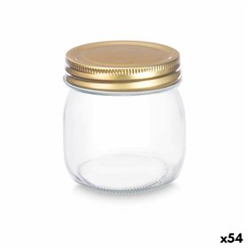 Jar Vivalto CWDH05-18PK Transparent Golden 180 ml (54 Units)