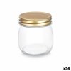 Jar Vivalto CWDH05-18PK Transparent Golden 180 ml (54 Units)