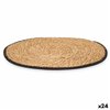 Table Mat Kinvara Black Cotton Marine algae 35 x 0,6 x 35 cm (24 Units)