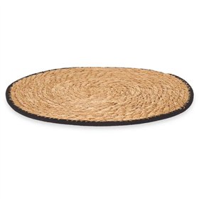 Table Mat Kinvara Black Cotton Marine algae 35 x 0,6 x 35 cm (24 Units)