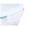 Lunch box Vivalto Transparent Silicone polypropylene Borosilicate Glass 1,5 L (12 Units)
