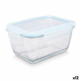 Lunch box Vivalto Transparent Silicone polypropylene Borosilicate Glass 950 ml (12 Units)