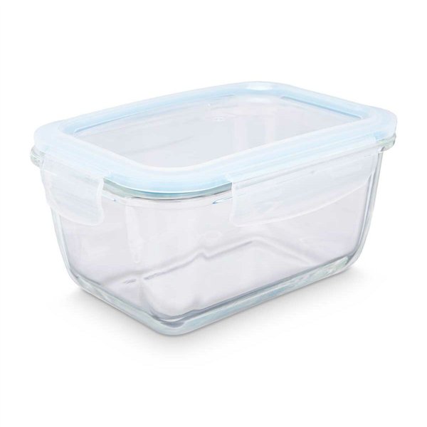 Lunch box Vivalto Transparent Silicone polypropylene Borosilicate Glass 950 ml (12 Units)