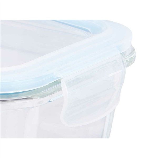 Lunch box Vivalto Transparent Silicone polypropylene Borosilicate Glass 950 ml (12 Units)