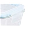 Lunch box Vivalto Transparent Silicone polypropylene Borosilicate Glass 950 ml (12 Units)