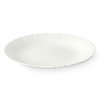 Flat Plate Vivalto White Opaline glass 24 x 2 x 24 cm (24 Units)