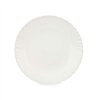 Flat Plate Vivalto White Opaline glass 24 x 2 x 24 cm (24 Units)