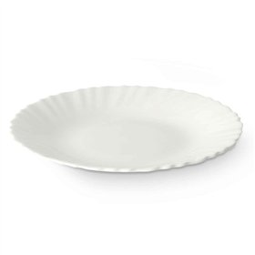 Dessert dish Vivalto White Opaline glass 19 x 2 x 19 cm (24 Units)