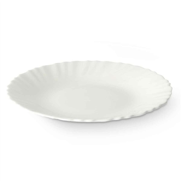 Dessert dish Vivalto White Opaline glass 19 x 2 x 19 cm (24 Units)