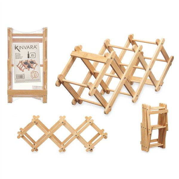 Bottle rack Kinvara Natural 54 x 15 x 21,5 cm 29 x 8,5 x 15 cm