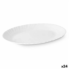 Serving Platter Vivalto White Opaline glass 25 x 2 x 19 cm (24 Units)