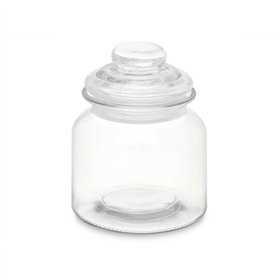 Jar Vivalto Transparent 600 ml With lid (12 Units)