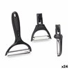 Set of Peelers Kinvara Metal Stainless steel polypropylene ABS 14,5 x 22 x 2,5 cm Interchangeable heads 3 Pieces (24 Units)