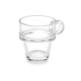 Piece Coffee Cup Set Vivalto Transparent Glass 90 ml (6 Units)