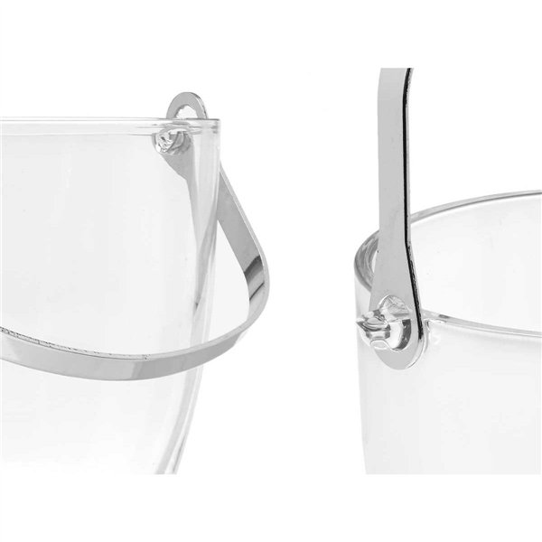 Ice Bucket Vivalto Transparent Metal Crystal 14,5 x 12 x 12,5 cm 4x (10,5 x 20 cm) 36 x 21,5 x 23,5 cm Wine glasses (2 Units)