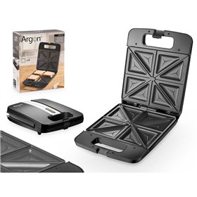 Sandwich Maker Argon Black Steel 1400 W