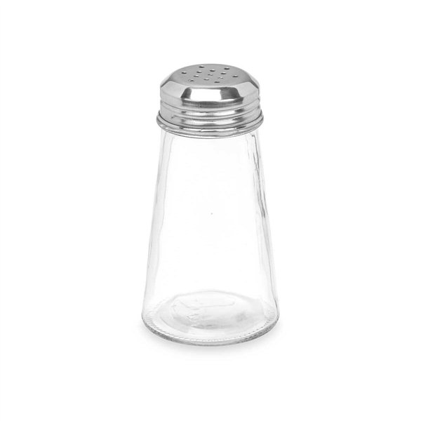 Salt cellar Vivalto Transparent Metal Glass 5,5 x 10,5 x 5,5 cm (12 Units)