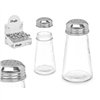 Salt cellar Vivalto Transparent Metal Glass 5,5 x 10,5 x 5,5 cm (12 Units)