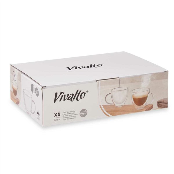 Cup Vivalto Transparent 270 ml (6 Units)