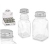 Salt cellar Vivalto Transparent Metal Glass 4 x 9 x 4 cm (12 Units)