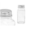 Salt cellar Vivalto Transparent Metal Glass 4 x 9 x 4 cm (12 Units)