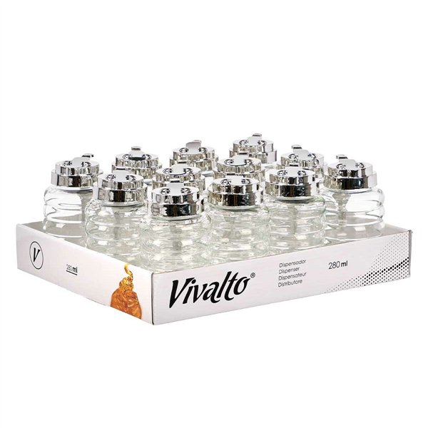 Cruet Vivalto Transparent Glass 280 ml 10 x 12,3 x 7 cm (12 Units)