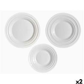 Dinnerware Set Vivalto White Opaline glass (2 Units)
