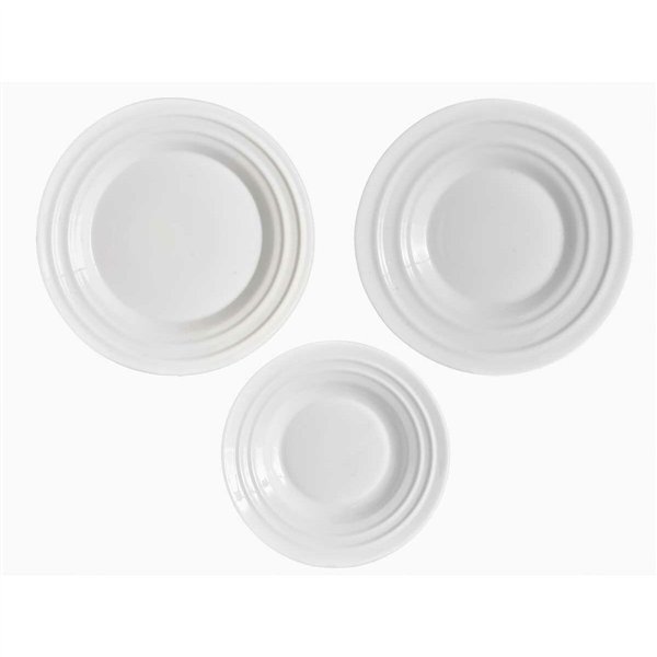 Dinnerware Set Vivalto White Opaline glass (2 Units)