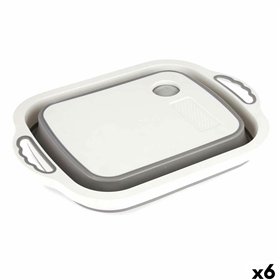 Cutting board Kinvara White Grey 29,8 x 5 x 40 cm (6 Units)