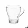 Tea and coffee cup Vivalto Transparent Glass 280 ml (6 Units)