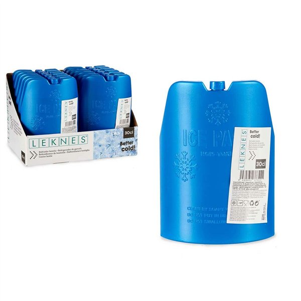 Bottle Cooler Leknes Blue Polyethylene 300 ml 12 x 17 x 4,5 cm (12 Units)