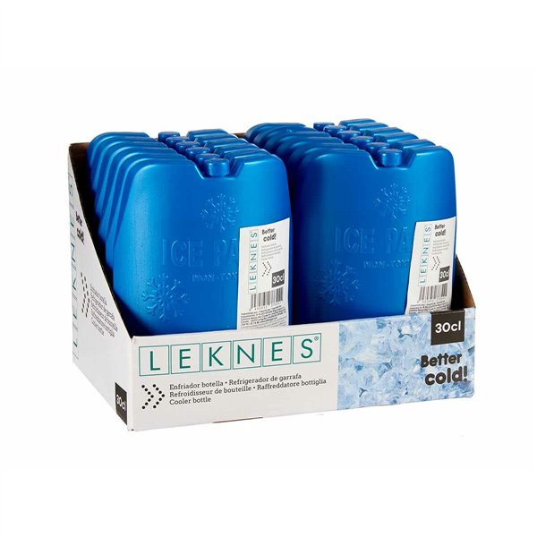 Bottle Cooler Leknes Blue Polyethylene 300 ml 12 x 17 x 4,5 cm (12 Units)