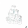 Reusable cooling cubes Leknes Transparent Polyethylene Distilled water 6,5 x 16 x 6,5 cm 18 Pieces (12 Units)
