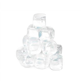 Reusable cooling cubes Leknes Transparent Polyethylene Distilled water 6,5 x 16 x 6,5 cm 18 Pieces (12 Units)
