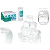 Reusable cooling cubes Leknes Transparent Polyethylene Distilled water 6,5 x 16 x 6,5 cm 18 Pieces (12 Units)