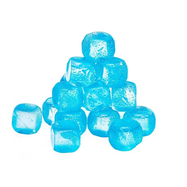 Reusable cooling cubes Leknes Blue Green Orange Pink Polyethylene Distilled water 6,5 x 16 x 6,5 cm 18 Pieces (12 Units)