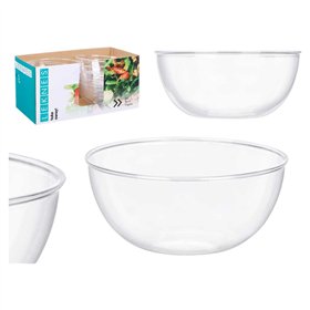 Plate set Leknes Transparent Plastic 3,5 L 25,5 x 12,5 x 25,5 cm (12 Units)