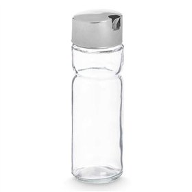 Cruet Vivalto Transparent Silver Metal Crystal Plastic 180 ml 4,6 x 15,7 x 4,6 cm (12 Units)